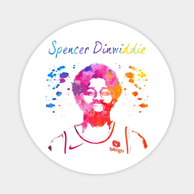 Spencer Dinwiddie Magnet by Moreno Art